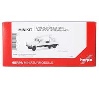 Herpa kit di modellismo MiniKit IFA G5 autocarro gru 3 assi, bianco, miniatura in scala 1:87, pezzo da collezione, kit per modellismo, plastica