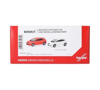 Herpa kit di modellismo MiniKit Seat Leon, arancione/candy bianco (2 pezzi), miniatura in scala 1:87, pezzo da collezione, kit di montaggio in plastica