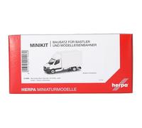 herpa Kit di montaggio MiniKit Mercedes-Benz Sprinter 18 furgone con cassone, miniatura scala 1:87, pezzo da collezione, kit per modellismo, plastica, colore: bianco