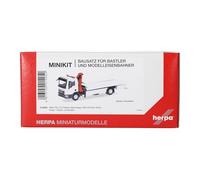 herpa kit di montaggio modello MAN TGM camion pianale di soccorso con gru (1 pezzo), miniatura in scala 1:87, pezzo da collezione, kit per modellismo, plastica