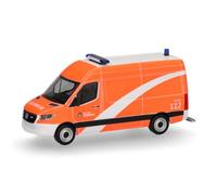 Herpa Mercedes-Benz Sprinter Vigili del Fuoco, modellino in scala 1:87 | Modellino di veicolo fedele all’originale per collezionisti, in plastica rosso brillante, Made in Germany, dai 14 anni