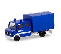 herpa Mercedes-Benz T2 Cabina Doppia con Tela THW, Veicolo Mini