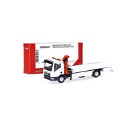 herpa kit di montaggio modello MAN TGM camion pianale di soccorso con gru (1 pezzo), miniatura in scala 1:87, pezzo da collezione, kit per modellismo, plastica