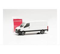 herpa - MiniKit Mercedes-Benz Sprinter `18 Box Tetto Piatto, Bianco
