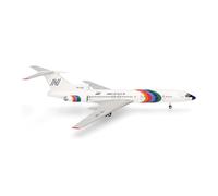 herpa Modellino aereo Aeronica Tupolev TU-154, miniatura in scala 1:200, pezzo da collezione, modello senza supporto, metallo