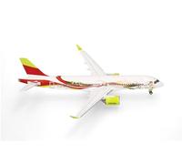 herpa Modellino aereo airBaltic Airbus A220-300 50th A220 - YL-ABX, miniatura in scala 1:200, da collezione, senza supporto, in metallo