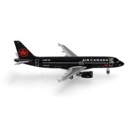 herpa Modellino aereo Airbus A320 Air Canada Jetz, miniatura in scala 1:500, da collezione, modello senza supporto, metallo