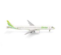 herpa Modellino aereo Binter Canarias Embraer E195-E2, miniatura in scala 1:200, pezzo da collezione, modello senza supporto, plastica