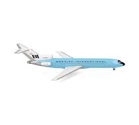 herpa Modellino aereo Braniff International Boeing 727-200 - N403BN - New Solid Dark Blue, miniatura in scala 1:500, da collezione, modello senza supporto, metallo