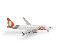 Herpa Modellino aereo GOL Linhas Aéreas Boeing 737 Max 8 - PR-XMX, miniatura in scala 1:500, pezzo da collezione, modello di aereo senza base, metallo
