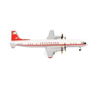 Herpa modellino aereo Interflug Ilyushin IL-18 miniatura in scala 1:500, pezzo da collezione, modello di aereo senza supporto, metallo