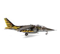 Herpa Modellino Aereo Luftwaffe Alpha Jet A - Fighter-Bomber Wing 43 (JaboG 43), Oldenburg - NATO Tiger Meet 1991 Miniatura in scala 1:72, pezzo da collezione, modello con supporto, metallo