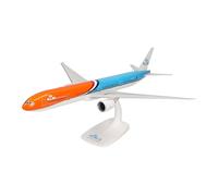 herpa modellino aereo Snap-Fit KLM Boeing 777-300ER Orange Pride - PH-BVA Nationaal Park De Hoge Veluwe, miniatura in scala 1:200, da collezione, modello con base, plastica