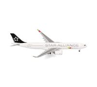 Herpa Modellino aereo TAP Air Portugal Airbus A330-900neo "Star Alliance" - CS-TUK "D. Francisco de Almeida", miniatura in scala 1:500, pezzo da collezione, modello di aereo senza base, metallo