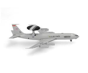 Herpa modellino aereo U.S. Air Force Boeing E-3 Sentry, miniatura in scala 1:500, militare, pezzo da collezione, modello di aereo senza base, metallo