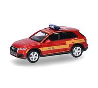 Herpa modellino auto Audi Q5 "Städteregion Aachen/Brandschutz", miniatura in scala 1:87, pezzo da collezione, Made in Germany, modello in plastica