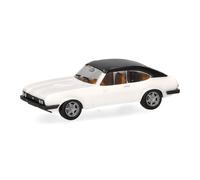 herpa Modellino auto Ford Capri tetto in vinile, bianco diamante, scala 1:87, pezzo da collezione, Made in Germany, plastica Modello in miniatura, 420570-003