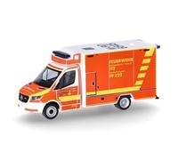 herpa modellino auto Mercedes-Benz Sprinter 18 ambulanza, miniatura in scala 1:87, pezzo da collezione, Made in Germany, modello in plastica.