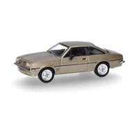 Herpa Modellino auto Opel Manta B, bianco oro, miniatura in scala 1:87, pezzo da collezione, Made in Germany, modello in plastica