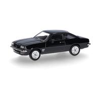 Herpa Modellino auto Opel Manta B, nero, miniatura in scala 1:87, pezzo da collezione, Made in Germany, modello in plastica