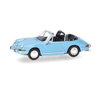 herpa Modellino auto Porsche 911 Targa, miniatura scala 1:87, pezzo da collezione, Made in Germany, modello in plastica, colore: blu pastello