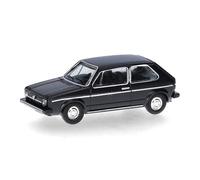 Herpa Modellino auto VW Golf I, nero (scala TT), miniatura in scala 1:120, pezzo da collezione, Made in Germany, modello in plastica