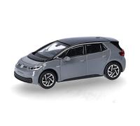herpa Modellino auto VW ID.3, grigio pietra lunare (tetto nero), miniatura scala 1:87, pezzo da collezione, Made in Germany, modello in plastica