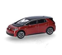 herpa Modellino auto VW ID.3, Kings Red metallizzato (tetto nero), miniatura scala 1:87, pezzo da collezione, Made in Germany, modello in plastica