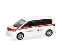 herpa modellino auto VW Multivan Croce Rossa Düsseldorf, miniatura in scala 1:87, da collezione, Made in Germany, modello in plastica