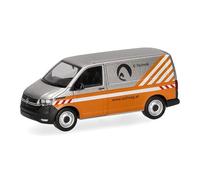 herpa Modellino auto VW T6.1 furgone con sovrastruttura sul tetto ASFINAG, miniatura scala 1:87, pezzo da collezione, Made in Germany, modello in plastica