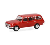 herpa modellino auto Wartburg 353 '66 Tourist, rosso velluto, miniatura in scala 1:87, da collezione, Made in Germany, modello in plastica
