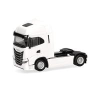 Herpa Modellino camion Iveco S-Way facelift (MY24) trattore 2 assi, bianco, miniatura in scala 1:87, pezzo da collezione, Made in Germany, plastica