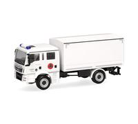 Herpa Modellino camion MAN TGM MzKW "Protezione civile regione urbana Aquisgrana", miniatura in scala 1:87, pezzo da collezione, Made in Germany, plastica