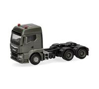 herpa Modellino camion MAN TGS TM trattore stradale 3 assi (6x4), miniatura in scala 1:87, da collezione, Made in Germany, in plastica