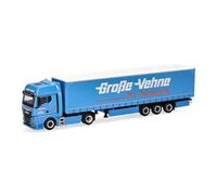 Herpa Modellino camion MAN TGX GX autoarticolato telonato "Große-Vehne", miniatura in scala 1:87, pezzo da collezione, Made in Germany, plastica