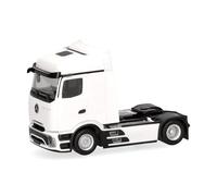 Herpa Modellino camion Mercedes-Benz Actros Procabin StreamSpace trattore 2 assi, bianco, miniatura in scala 1:87, pezzo da collezione, Made in Germany, plastica