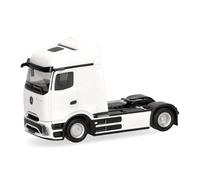 herpa Modellino camion Mercedes-Benz eActros 600 ProCabin Streamspace trattore stradale 2 assi, bianco, miniatura scala 1:87, pezzo da collezione, Made in Germany, plastica