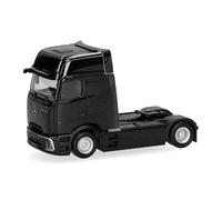 Herpa Modellino camion Mercedes-Benz eActros Procabin GigaSpace trattore 2 assi, nero, miniatura in scala 1:87, pezzo da collezione, Made in Germany, plastica