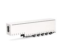 herpa modellino camion rimorchio a tendone per grandi volumi 5 assi, miniatura in scala 1:87, pezzo da collezione, Made in Germany, plastica