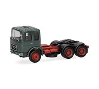 herpa Modellino camion Roman Diesel trattore 3 assi (6x4), verde muschio, scala 1:87, pezzo da collezione, Made in Germany, plastica Modello in miniatura, 310567-004