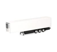 herpa Modellino camion Schmitz E-Trailer semirimorchio isotermico frigorifero, 3 assi, miniatura scala 1:87, pezzo da collezione, Made in Germany, plastica, colore: bianco