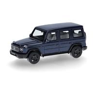 herpa Modellino Mercedes-Benz G 580 con tecnologia EQ (N465), blu sodalite metallizzato, scala 1:87, pezzo da collezione, Made in Germany, modello in plastica