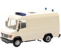 Herpa Modellino Mini Kit Mercedes-Benz Vario RTW (1 pezzo) in miniatura in scala 1:87, da collezione, kit per modellismo, plastica, bianco