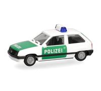 Herpa modellino Opel Corsa A 2 porte “Polizia”, miniatura in scala 1:87, pezzo da collezione, Made in Germany, modello in plastica