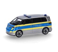herpa Modellino Volkswagen (VW) ID. Buzz Prototipo Veicolo Polizia, Miniatura in scala 1:87, pezzo da collezione, Made in Germany, modello in plastica