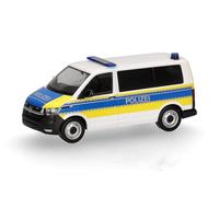 herpa Modellino Volkswagen (VW) T6.1 Bus Polizia Bassa Sassonia, Miniatura in scala 1:87, pezzo da collezione, Made in Germany, modello in plastica