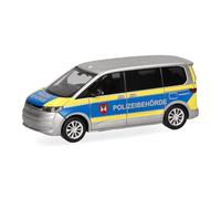 Herpa modellino VW Multivan "Polizia Plauen", miniatura in scala 1:87, pezzo da collezione, Made in Germany, modello in plastica