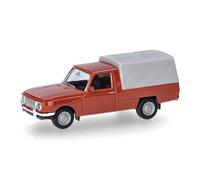 herpa Modellino Wartburg 353 Trans '66 con telone, marrone, miniatura in scala 1:87, da collezione, Made in Germany, in plastica