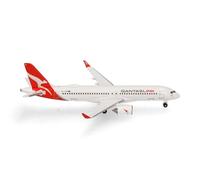 herpa modello aereo Airbus A220-300 - VH-X4B “Koala” QantasLink, miniatura in scala 1:500, pezzo da collezione, senza supporto, metallo