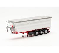 Herpa Single-Parts Service, Steel Round Body Trailer, 1 Piece, on a Scale of 1:87, Building, Plastic Model for Handicraft Work Modello in Miniatura, 077057